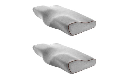 US 2 Pack Contour Memory Foam Pillow Neck Pain Relief Adjustable Washable Cover Other 2 Pack Medium