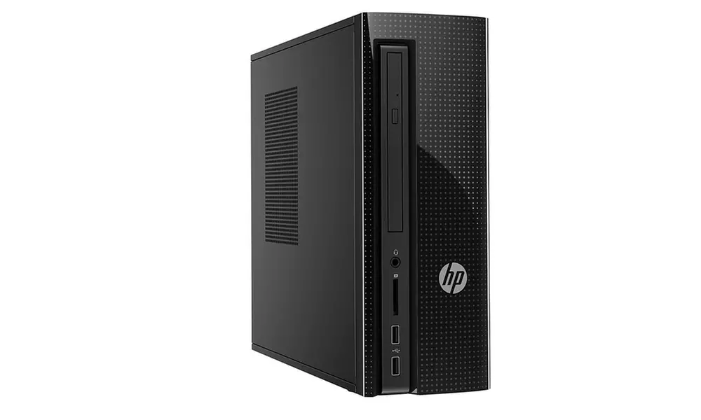 HP 260-A010 Slimline Desktop PC with 1.6GHz Intel Pentium J3710 Processor, 4GB RAM, and 1TB Hard Drive (Mfr. Refurb.) - Second Medium