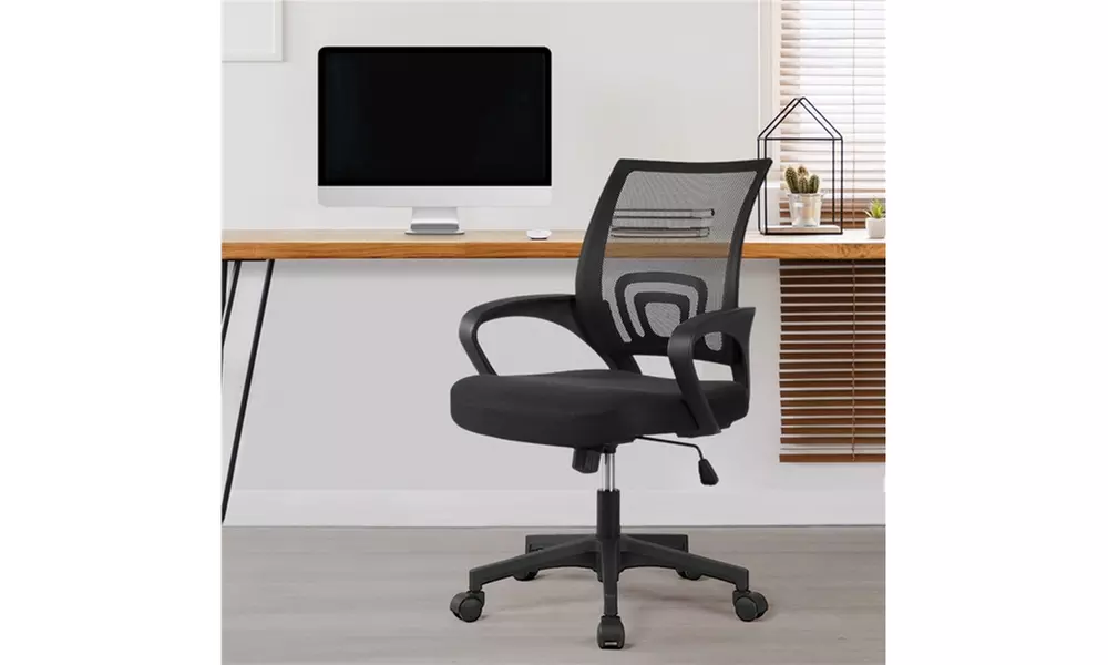 Ergonomic Mesh Office Chair Mid-Back Height Adjustable Computer Chair - Primary Image