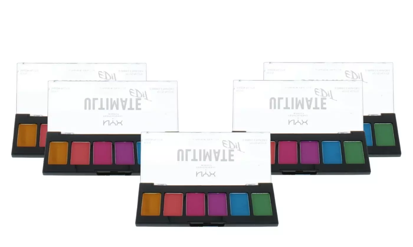 NYX Professional Makeup Shadow Palettes - Choose from 1, 2, 3 or 5 Packs