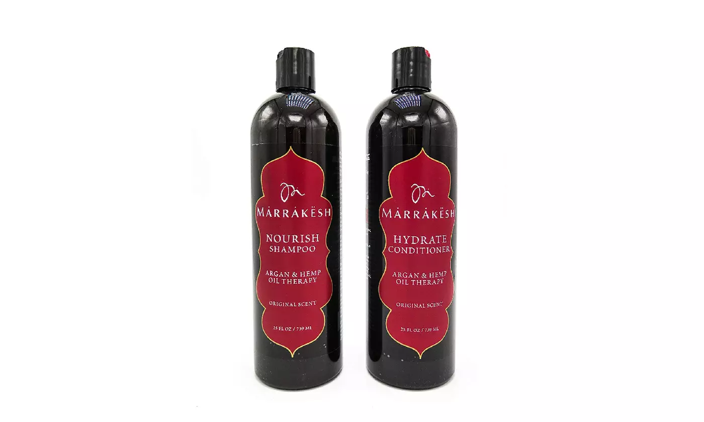 Marrakesh Nourish Shampoo, 25 oz & Hydrate Conditioner, 25 oz Set - Second Medium
