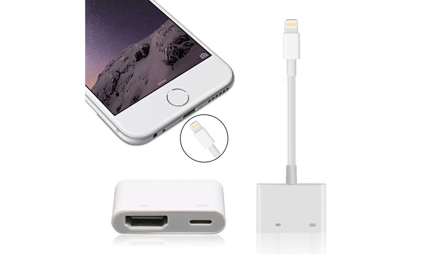 1080p 8 Pin Lightning To Hdmi Tv Av Adapter Cable For Iphone 6 6s 7 8 Plus X Xs Groupon