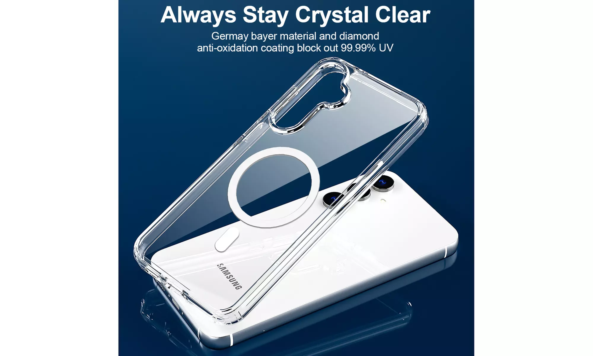 AICASE Clear Magnetic Shockproof Case for Samsung Galaxy S25 Ultra