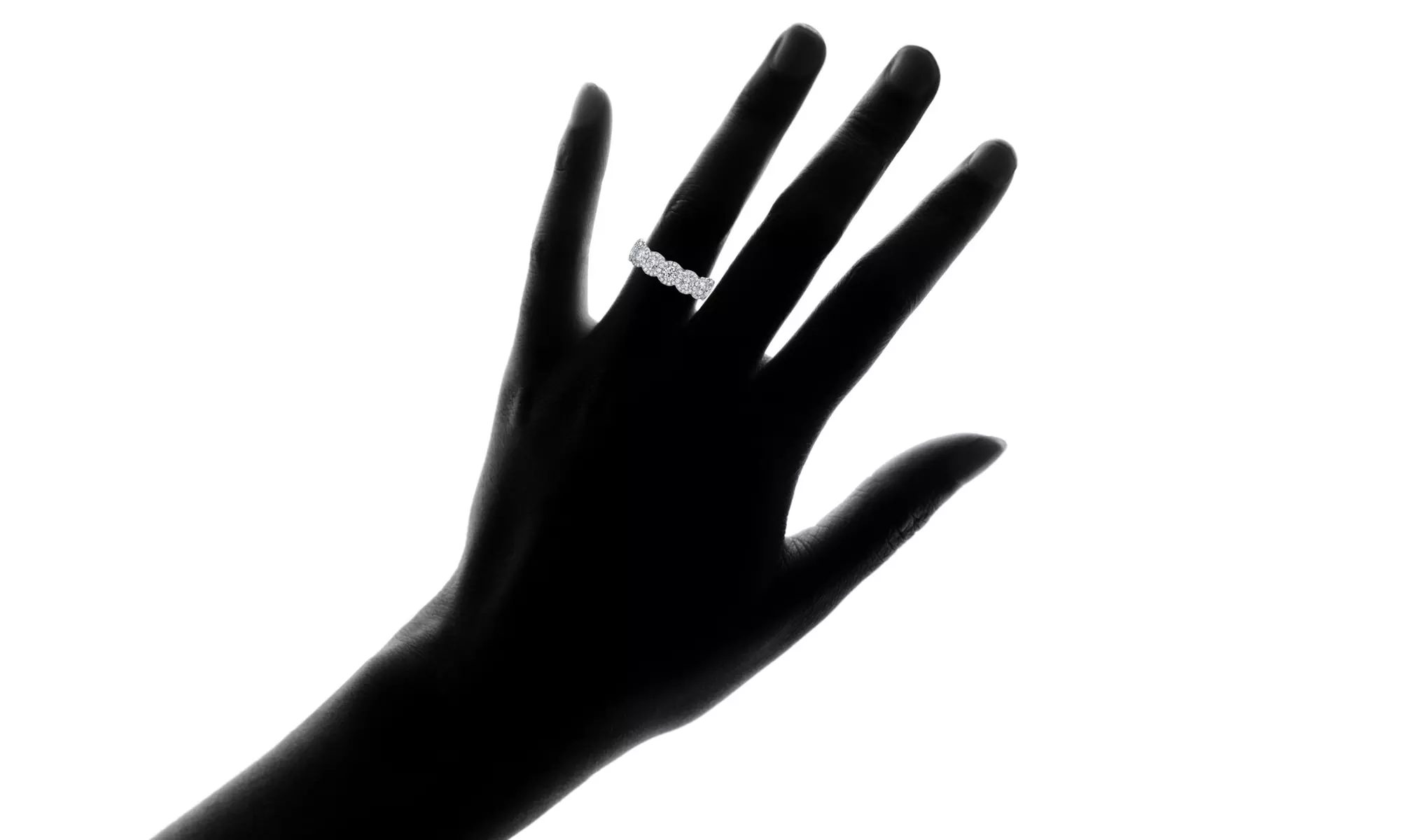 Crystal Halo Band Made With Crystals From Swarovski - Second Medium