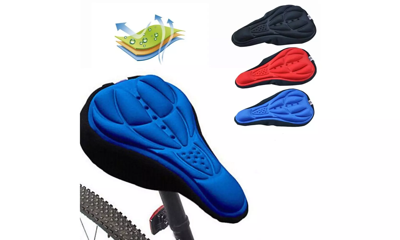 Gel Bike Seat Cover - Primary Image