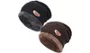 2Pack Mens Beanie Cap Warm Winter Hat Fleece Lined Knit Beanie Hat Beanie 
