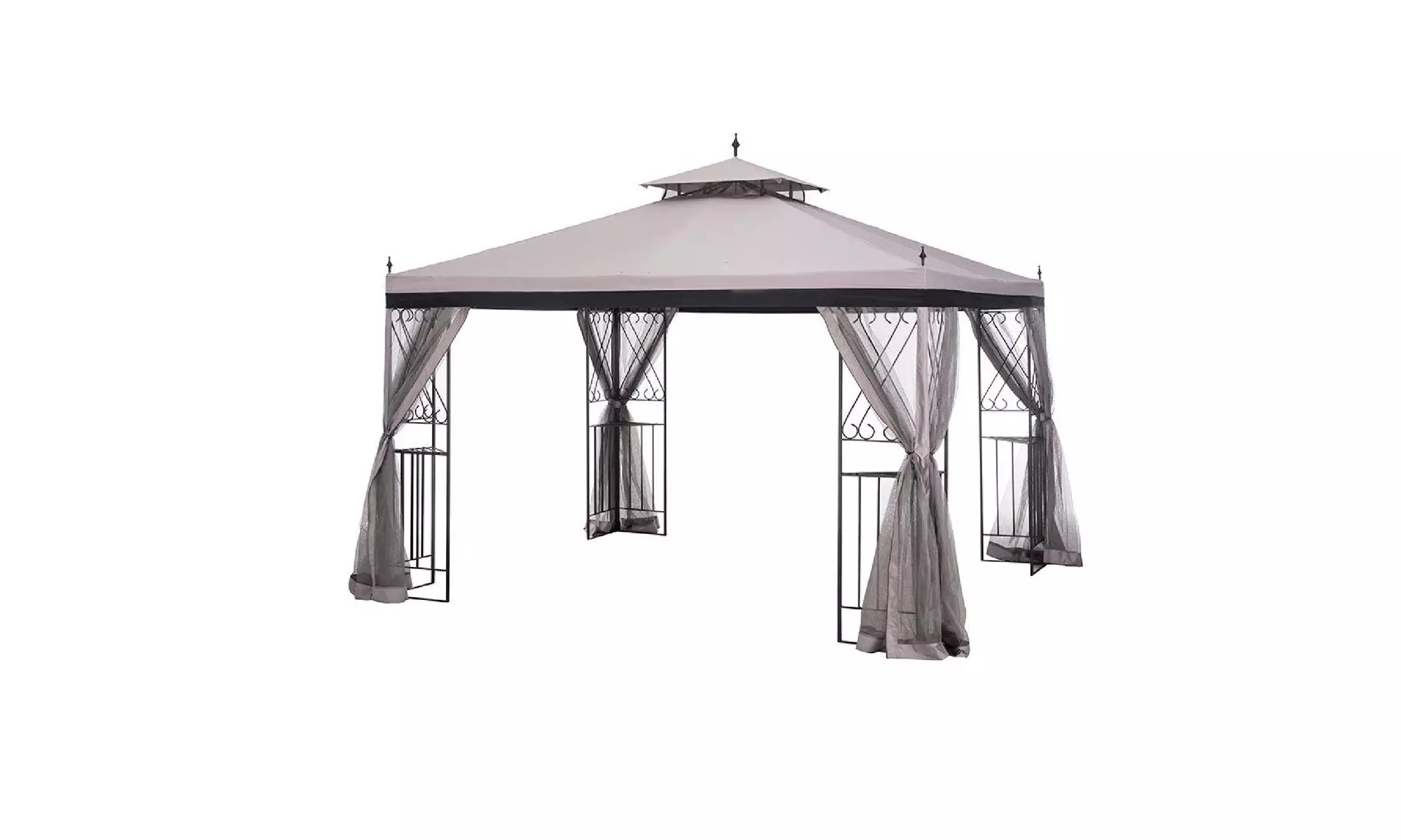 Sunjoy 10' x 12' Monterey Gazebo with Netting - Second Medium