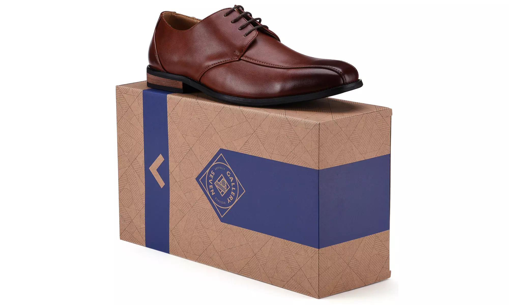 Gallery Seven Mens Oxford Dress Shoes - Bike Toe