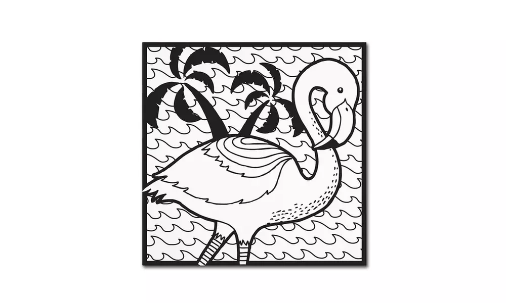 Hello Angel 'Flamingo' Canvas Art - Second Medium