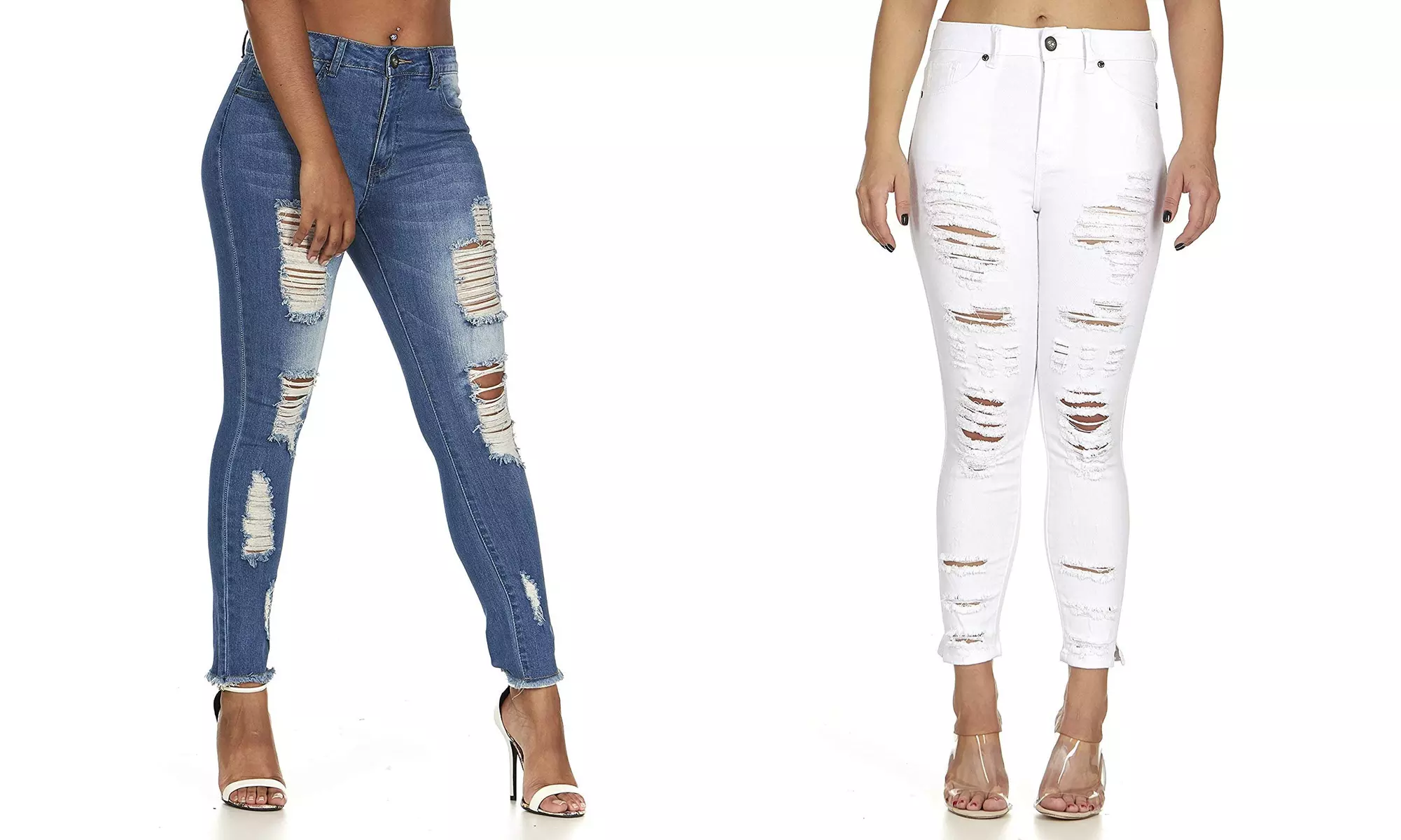 Cover Girl jeans juniors plus size ripped distressed high rise Skinny - Primary Image