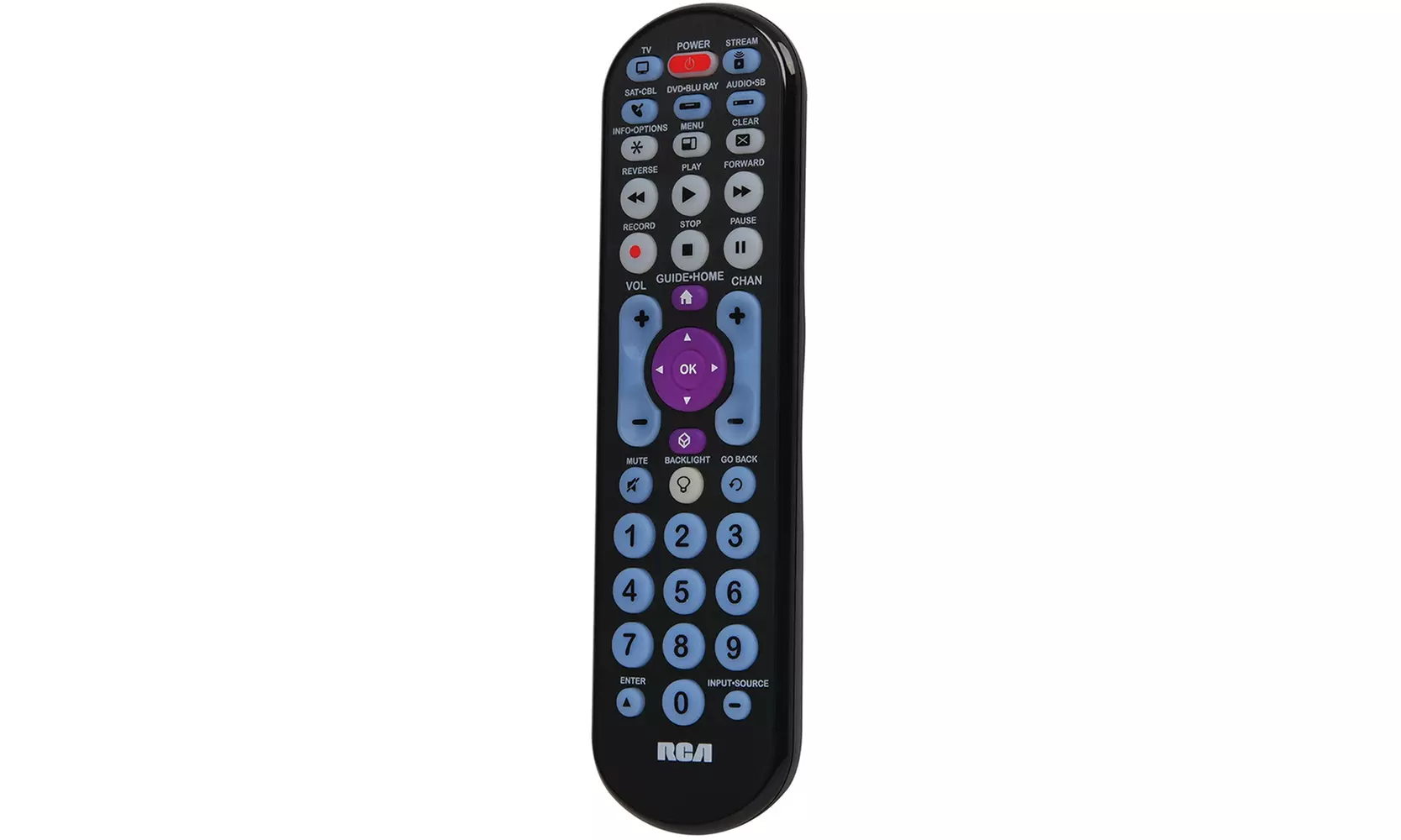 RCA 5-Device Universal TV Soundbar Roku Remote Control With Backlit Keypad - Second Medium