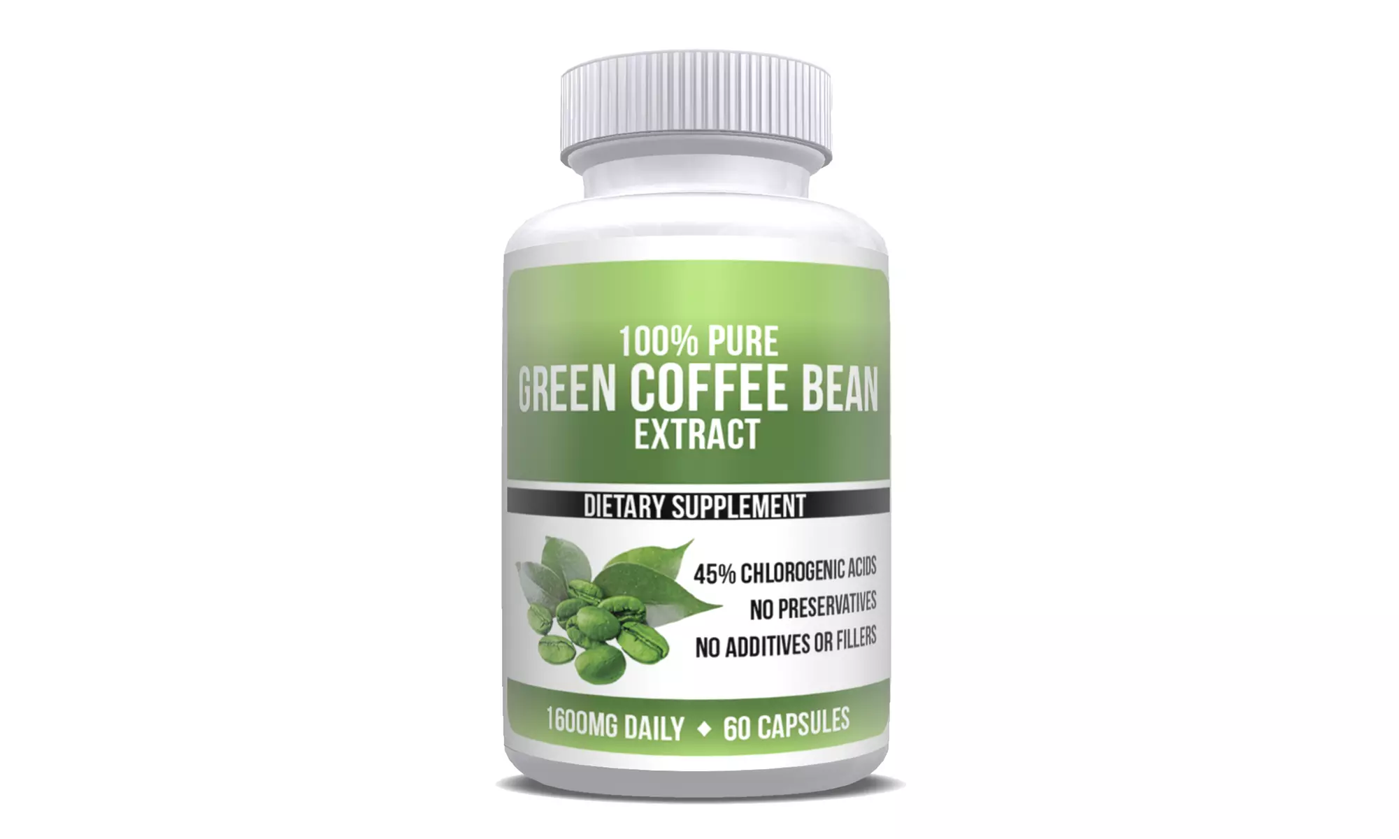 Pure Green Coffee Bean Extract Maximum Strength (1-, 2-, 3- or 6-pack) - Second Medium
