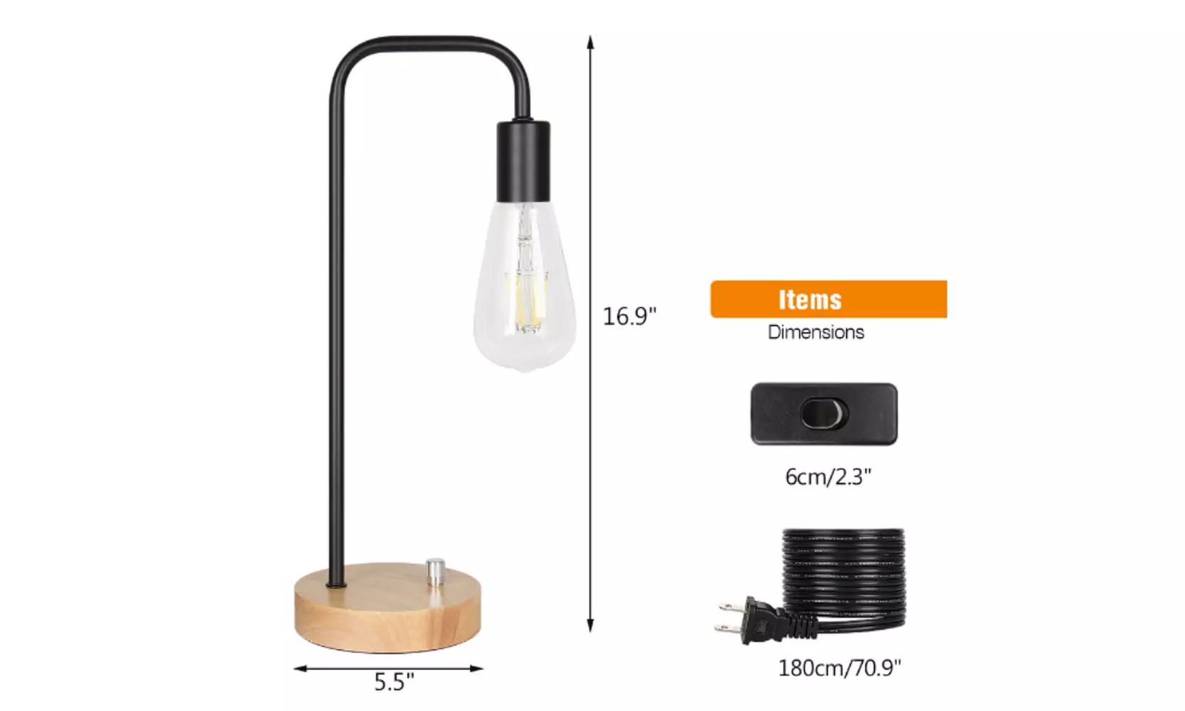 Creative table lamp Modern Bedside Light Fixtures for Bedroom Living Room