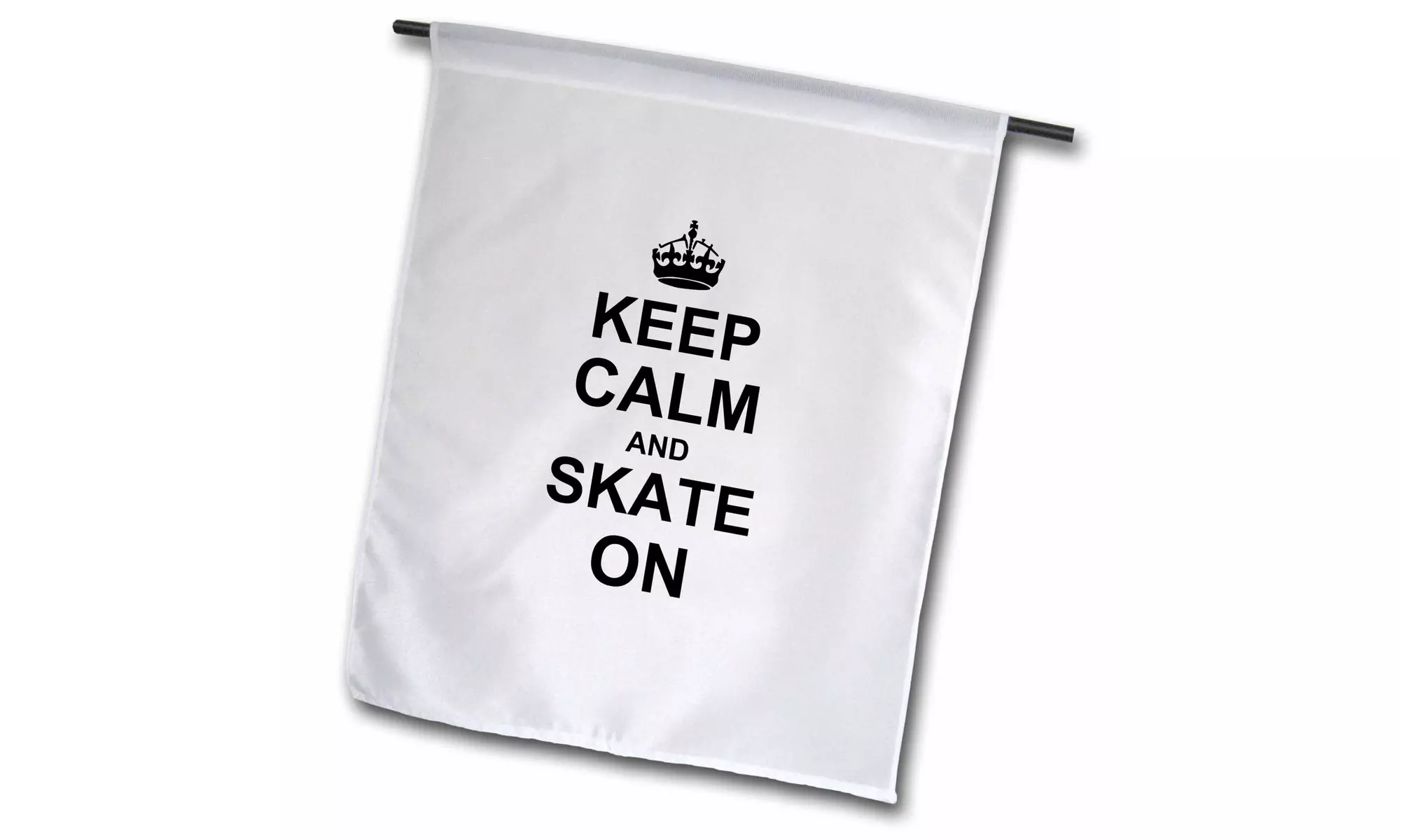  Garden Flag Keep Calm and Skate on - carry on skating - funny skateboarding - Primary Image