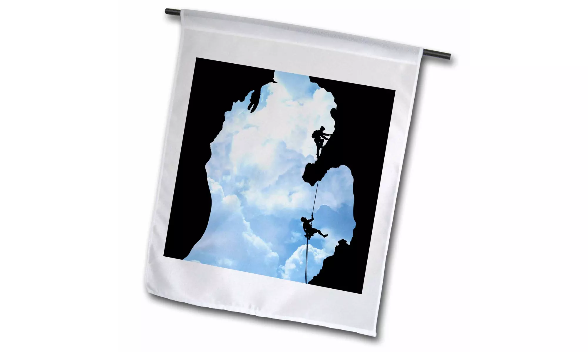  Garden Flag Michigan Climbers shows two people rock climbing within a Michigan - Primary Image