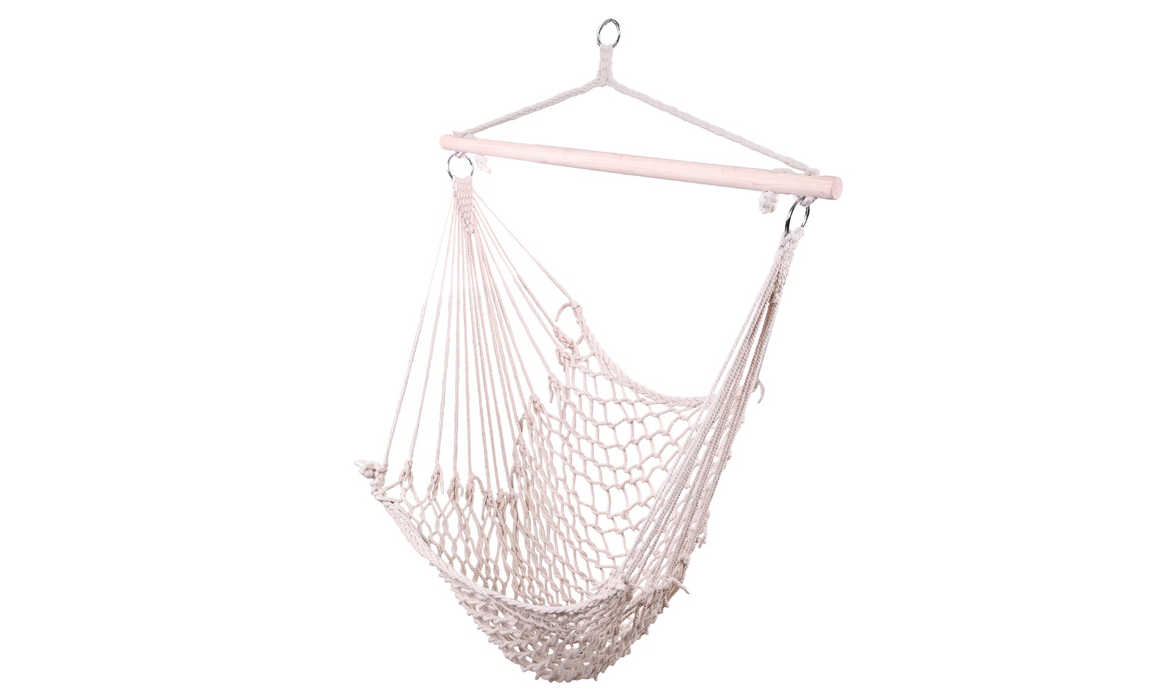 250lbs Cotton Patio Camping Hanging Swing Hammock Chair