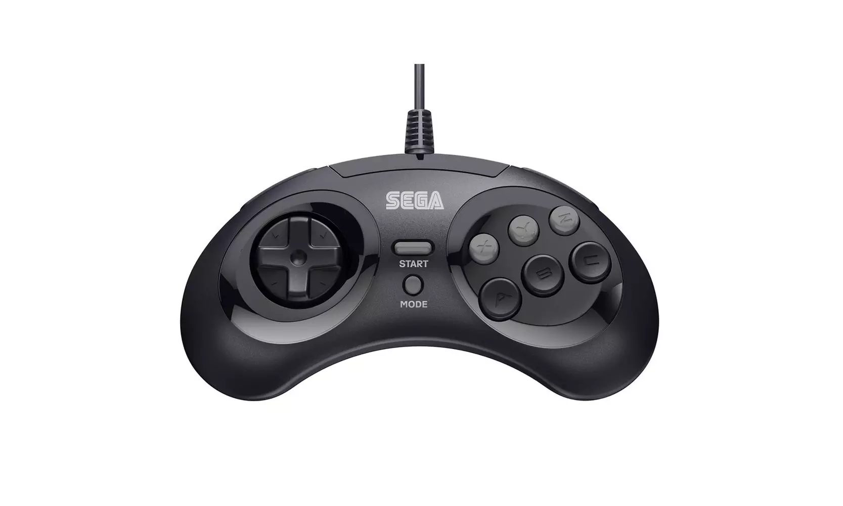SEGA Genesis 8-button USB Arcade Pad (Black or Blue) - Primary Image