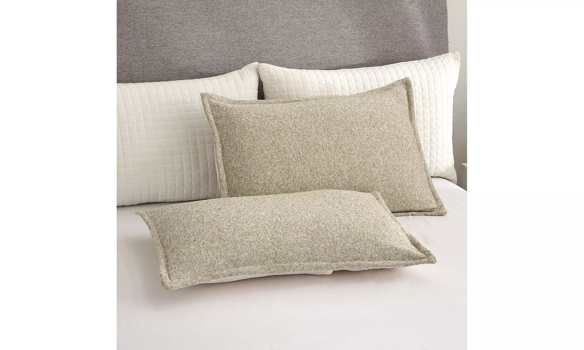 2-3 Piece Knit Weave Bed Blanket Set,Lightweight Fuzzy Jersey Blanket With Shams