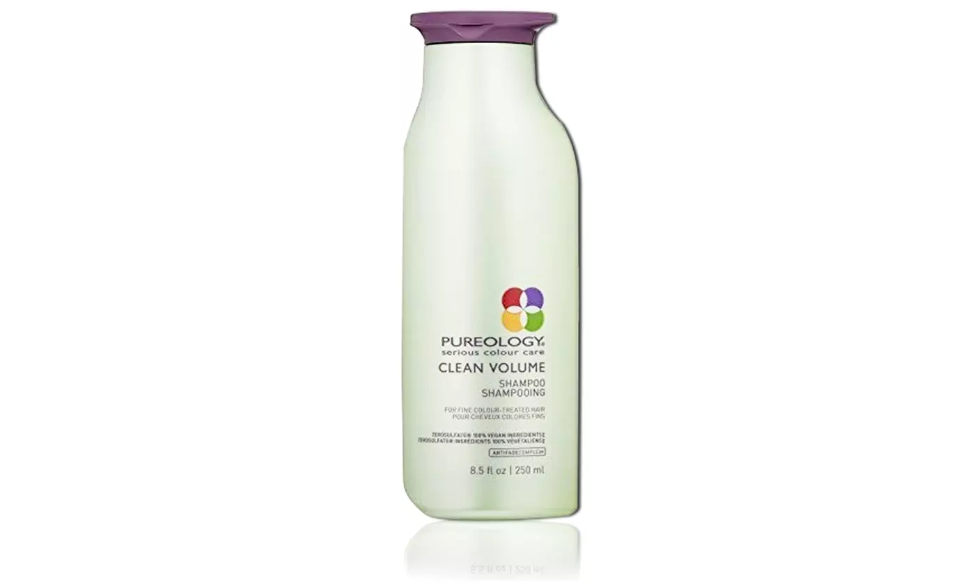 Pureology Clean Volume Shampoo, 8.5 oz Pure 100% vegan Vibrant Color - Second Medium