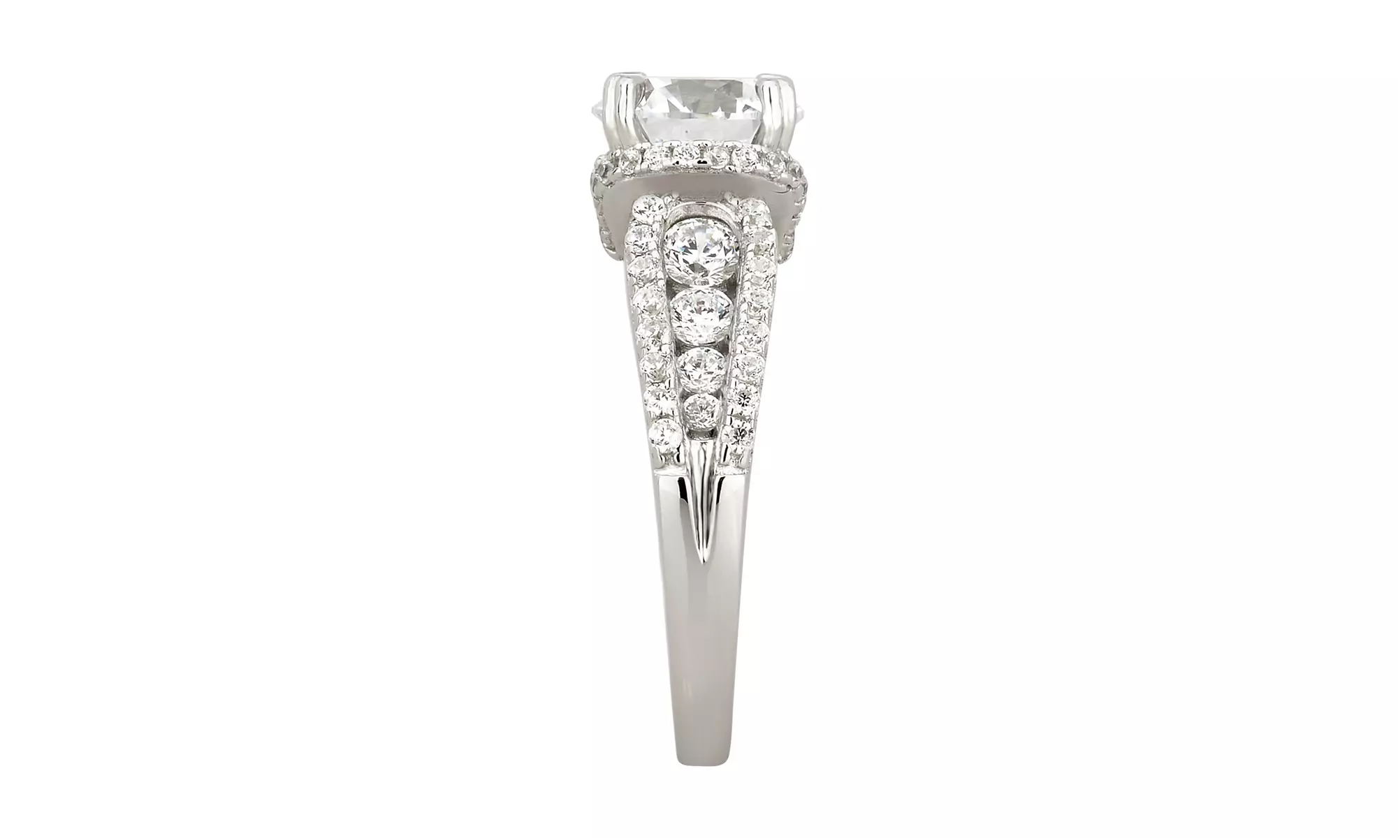 Unique Designs Bridal Ring Made with Crystals from Swarovski