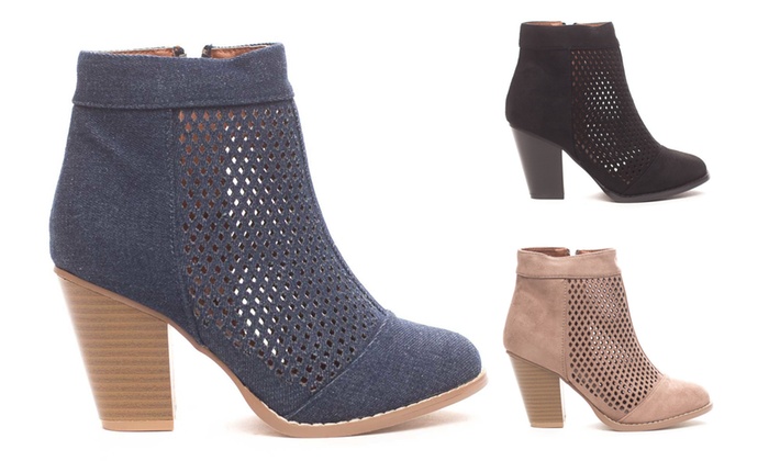 chunky ankle boots womens