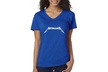 New Way 925 - Women's V-Neck T-Shirt Metallica Metal Rock Band Logo - Second Medium