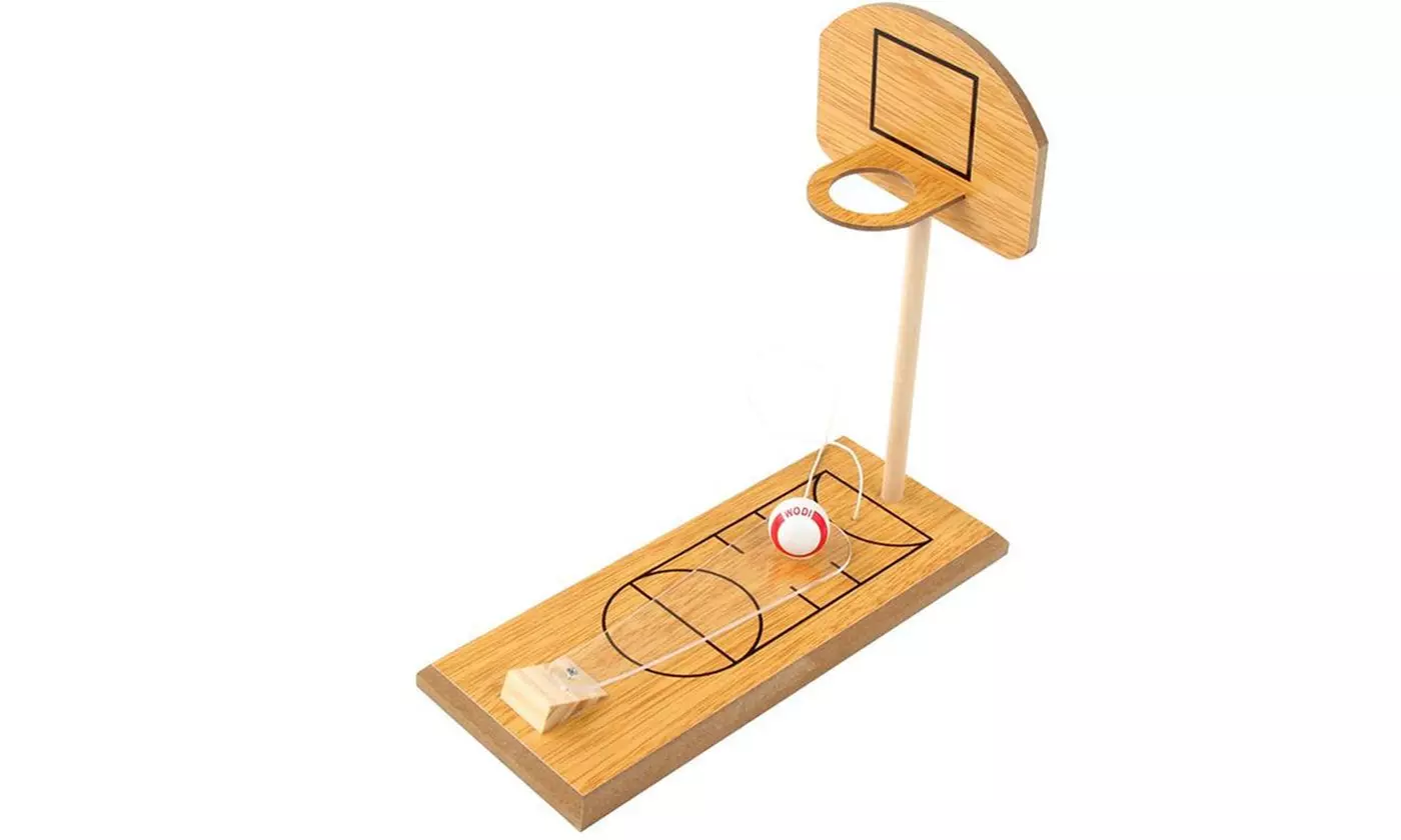 Kids Gift Mini Wooden Desktop Basketball Game Parent Child Table Toys - Primary Image