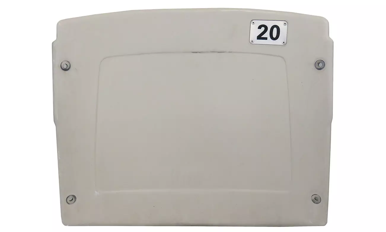 Silverdome White Actual Stadium Seat Back #20 - Home Of Detroit Lions 1975-2001 - Primary Image