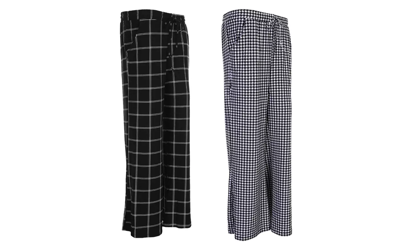 Angelina Mid-Rise Palazzo Pants with Pockets
