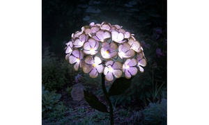 Exhart Solar Metal Hydrangea ...