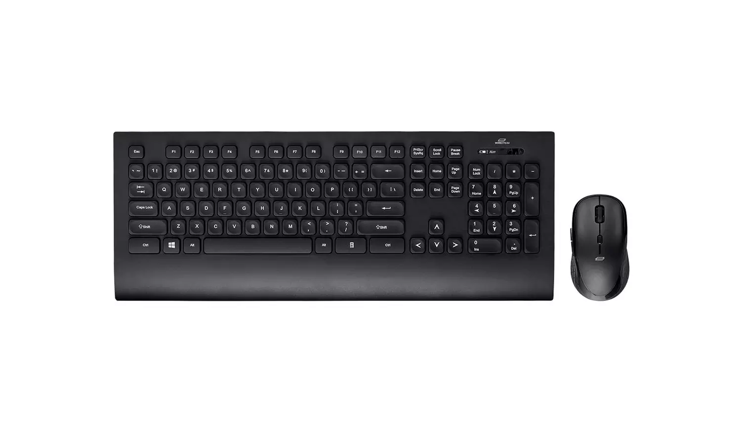 Workstream by Monoprice Wireless Mouse and Keyboard with Palm Rest Combo Set - Primary Image