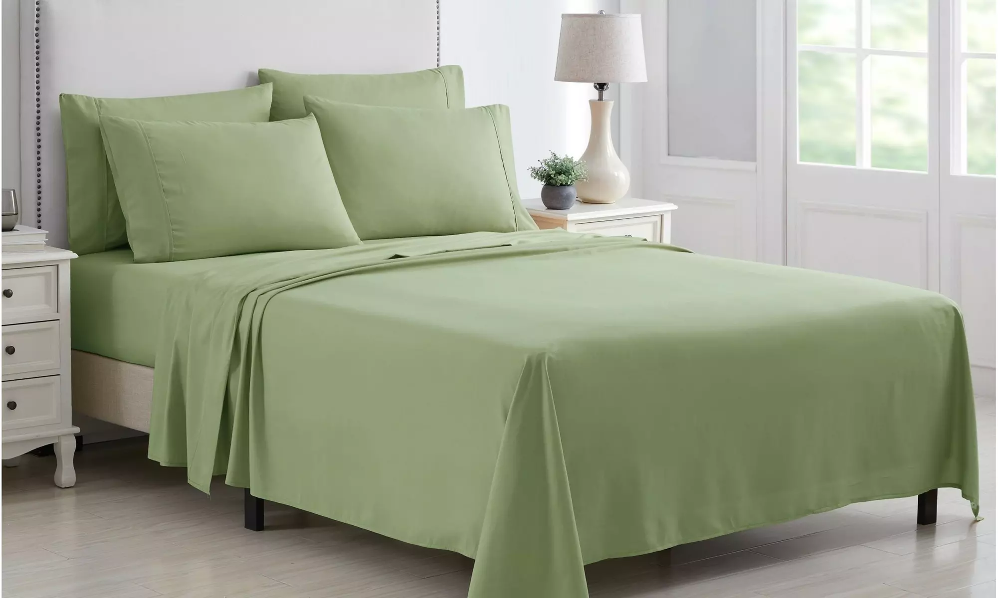 Kathy Ireland 6 Piece Brushed Microfiber Sheet Set