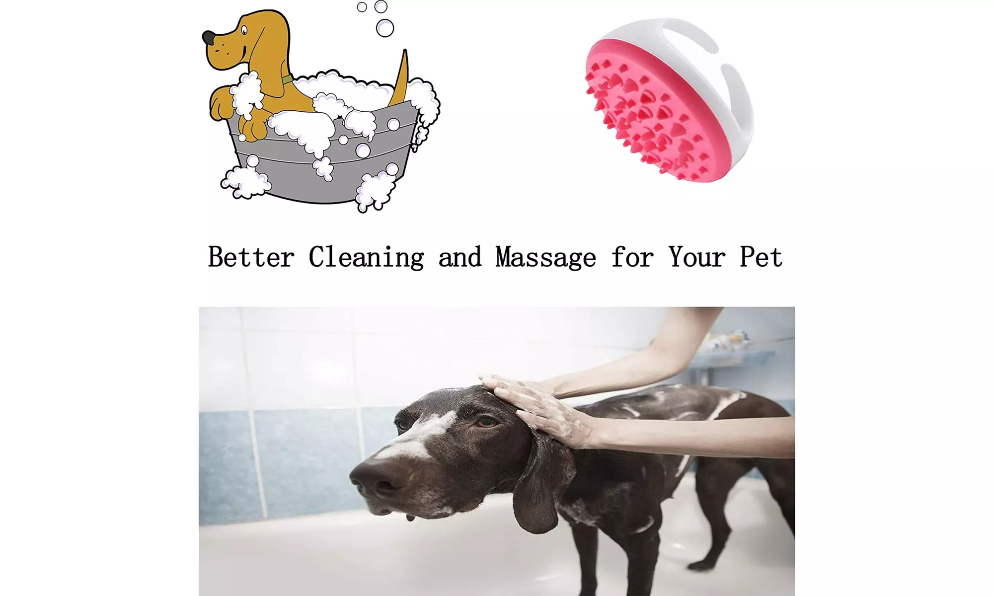 Foldable Dog Pool Kiddie Pool Pet Bathing Tub Outdoor Swimming Pool with Brush