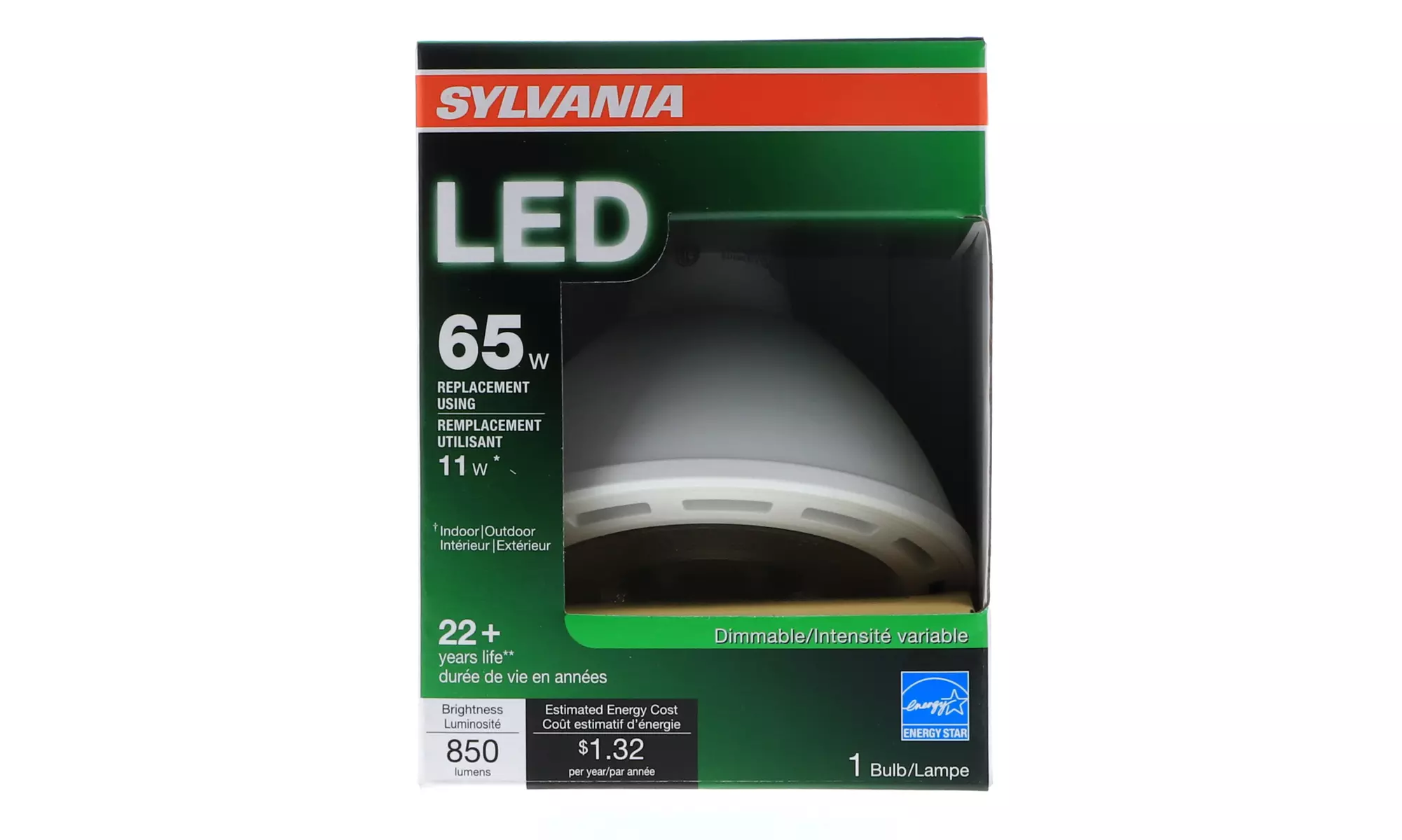 Sylvania LED PAR38 120V 11W 3000K Medium Base - Primary Image