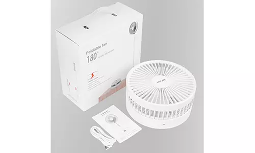 AIcase 180 Angle adjustment Retractable Fan Foldable Fan Desktop Ground Fans