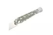 Silver Cake Server Set - Stainless Steel Wedding Knife,  Ribbon Wrapped Handle - Second Medium
