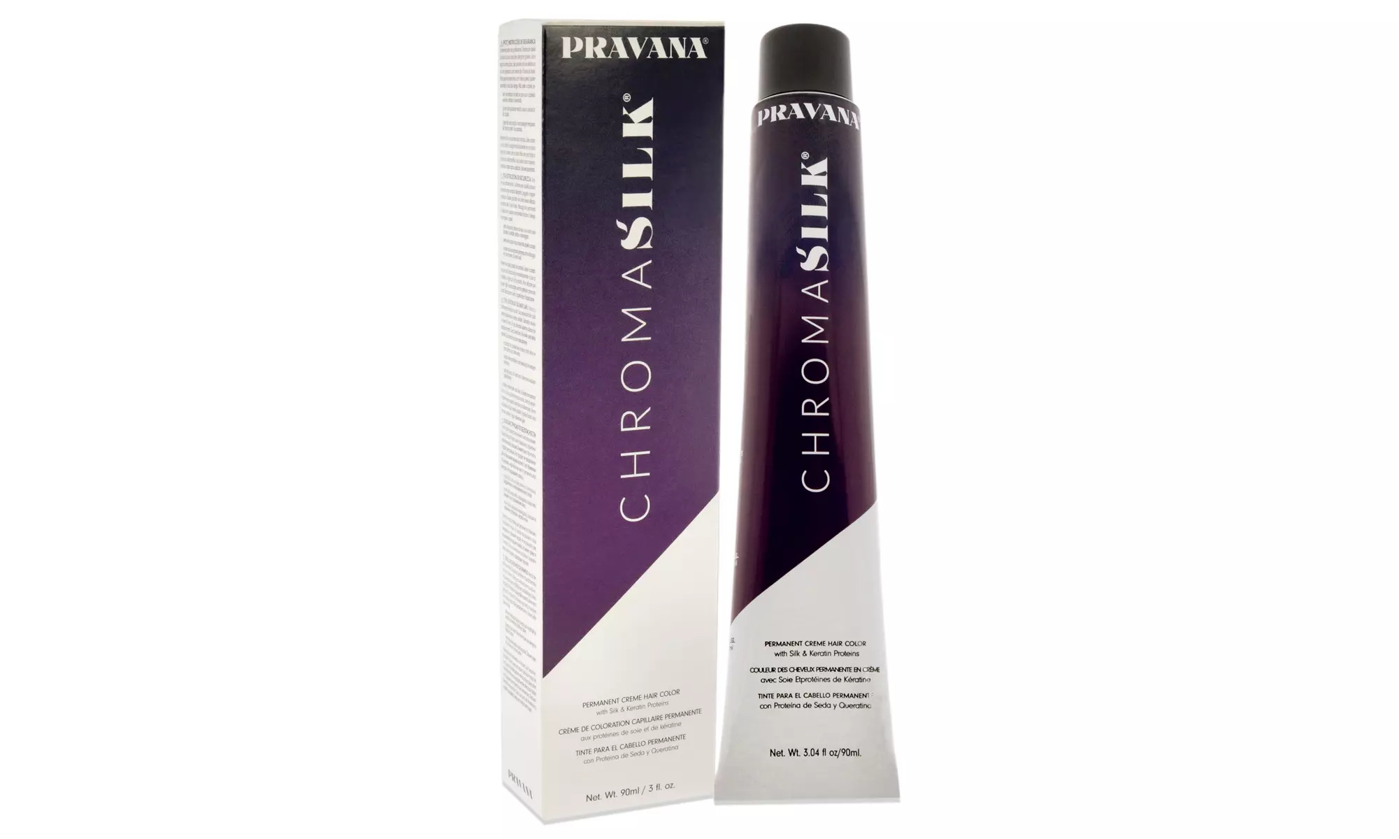 ChromaSilk Creme Hair Color - 7.40 Bright Copper Blonde by Pravana 3 oz - Second Medium