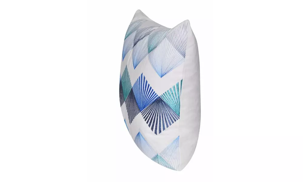 Loom and Mill P0535-2222P - 22"x22" Blue String Theory Pillow - Second Medium