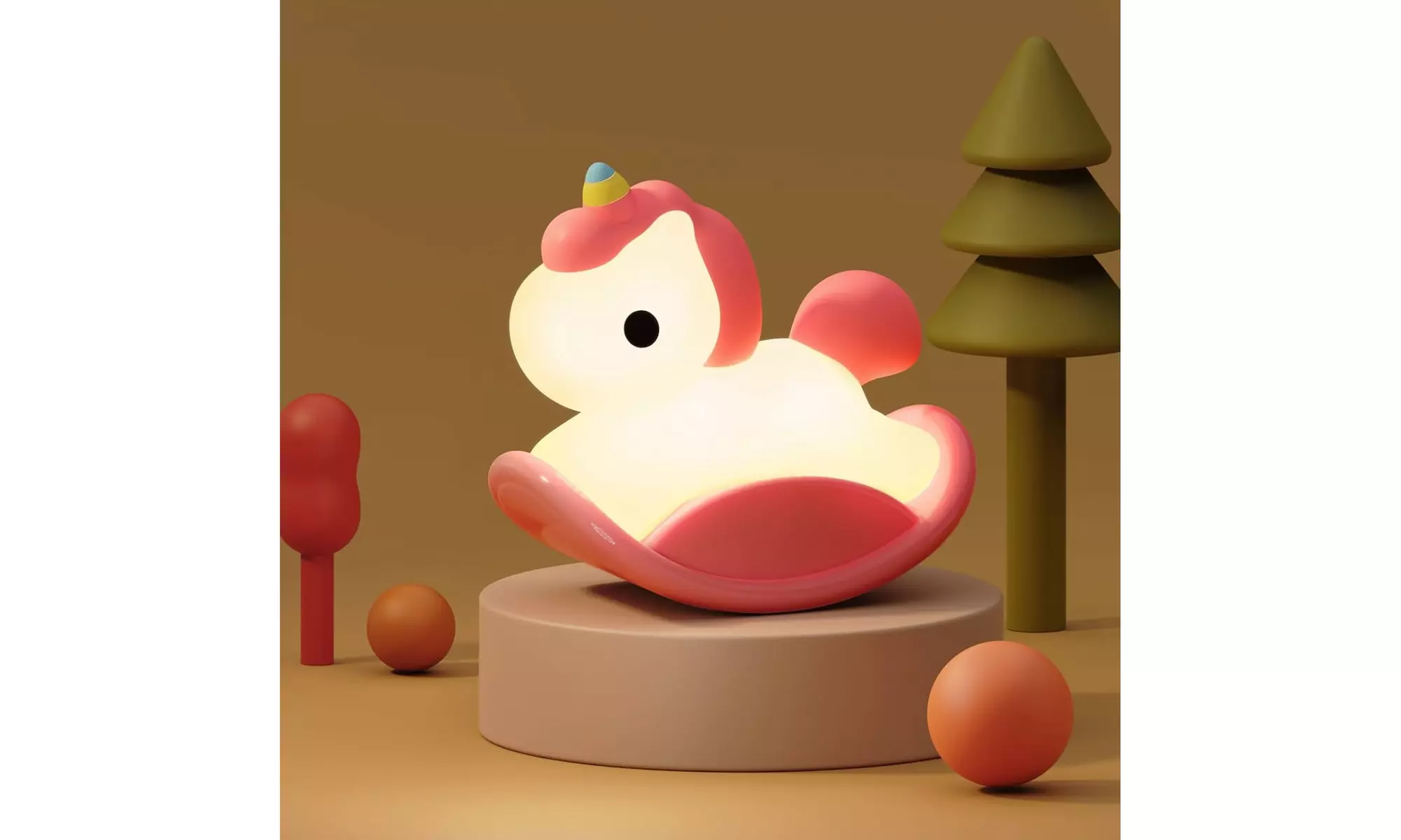 Kidstan Unicorn Rocking Horse Touch Night Light for Kids 1200mAH