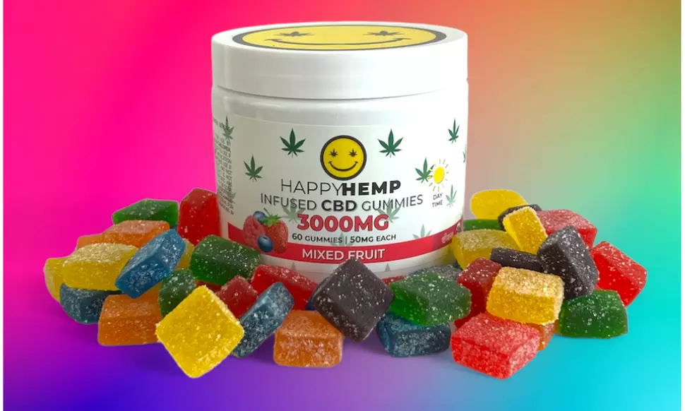 Happy Hemp Infused CBD Gummies Broad Spectrum CBD Gummies - Multiple Flavors