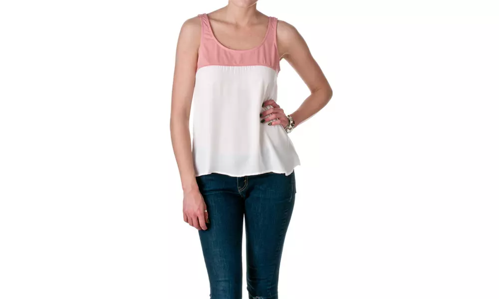 DNA Couture Womens Colorblock Tank, 6703T - Primary Image