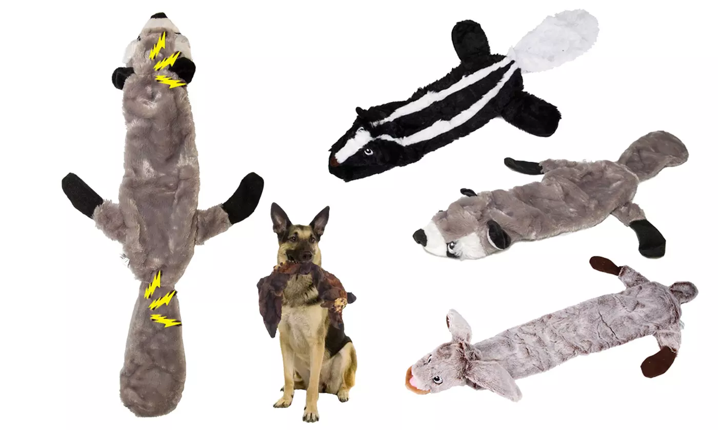 Dog No Stuffing Squeaky Plush Chew Toy
