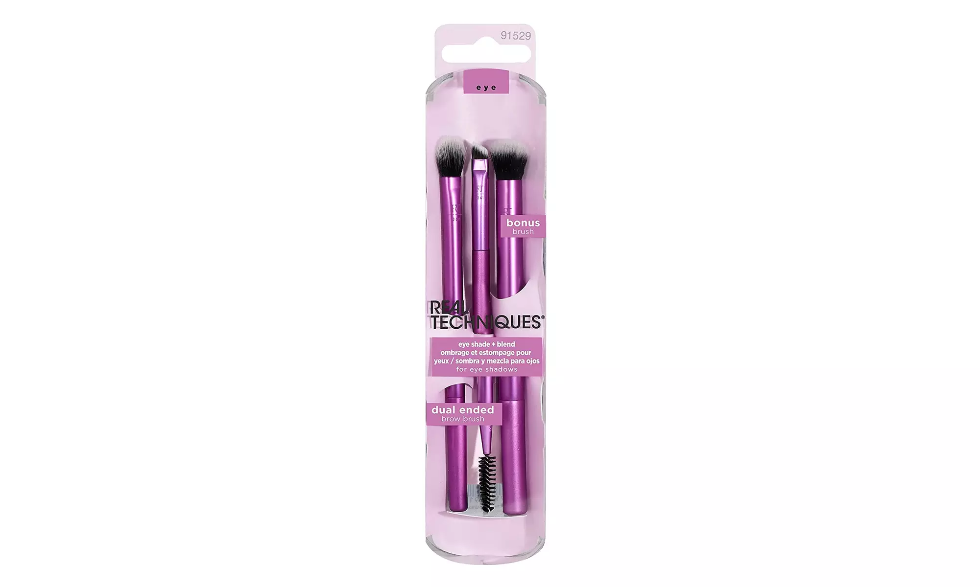 Real Techniques Eye Shade & Blend Makeup Brush Trio, Shaping & Grooming Brows - Primary Image