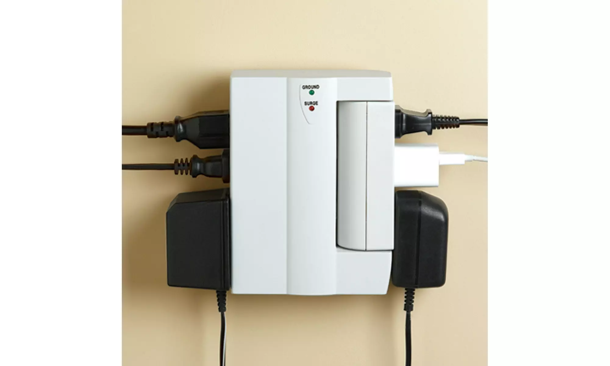 6-Outlet Swivel Side Socket Surge Protector Wall Tap ETL (1- or 2-Pack) - Primary Image