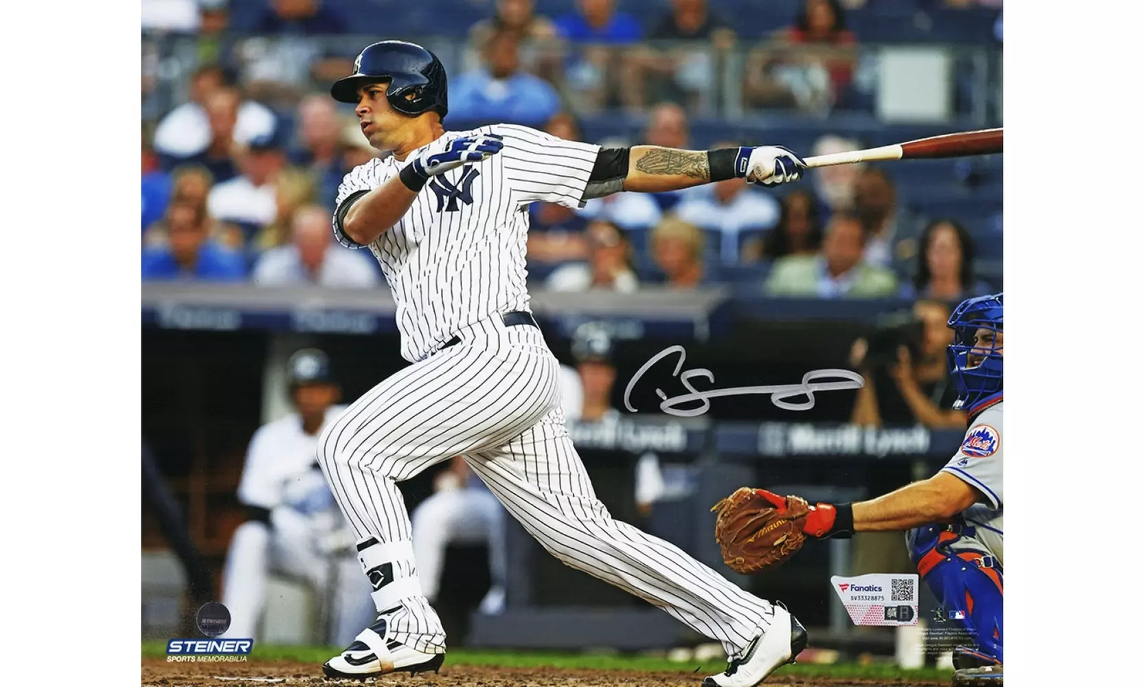 Gary Sanchez Signed New York Yankees Hitting 8x10 Photo - (Fanatics) - Primary Image