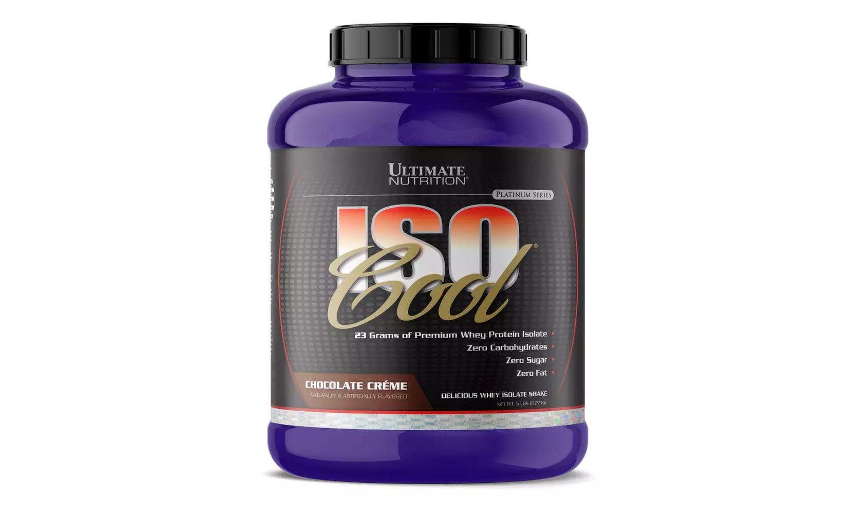 Iso Cool 100% Whey Protein Powder - 0 Carb, 0 Sugar, 0 Fat (Two 5-Pound Bottles) - Primary Image