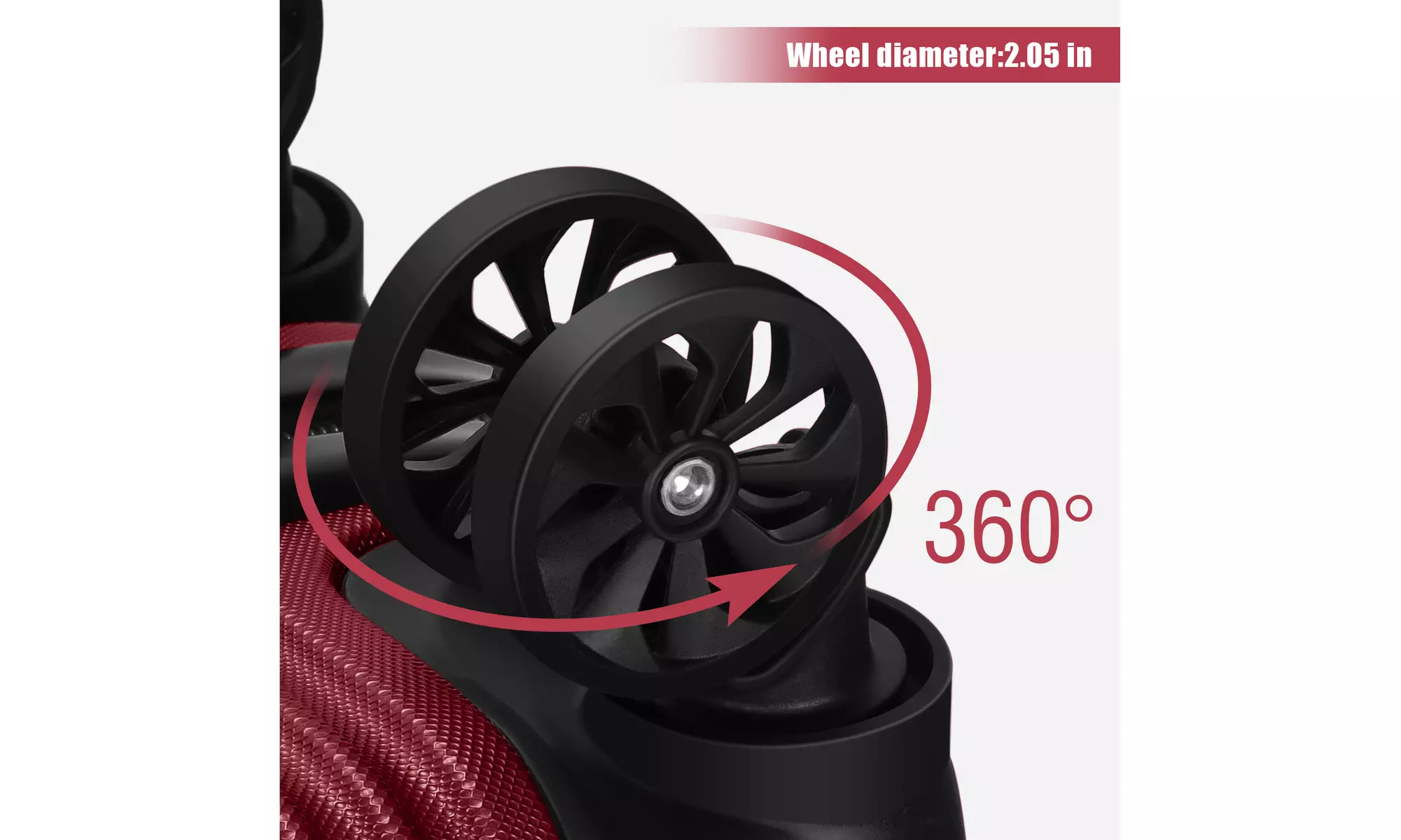 Dual Spinner Hard-Sided Carry-On Two-Piece Luggage Set