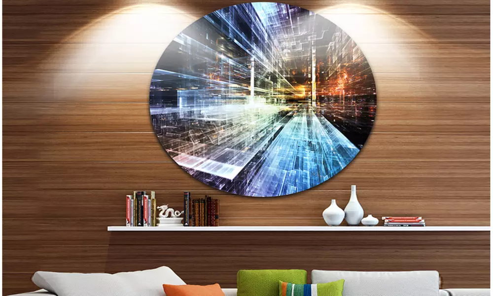 Future Industry' Abstract Metal Artwork - Primary Image