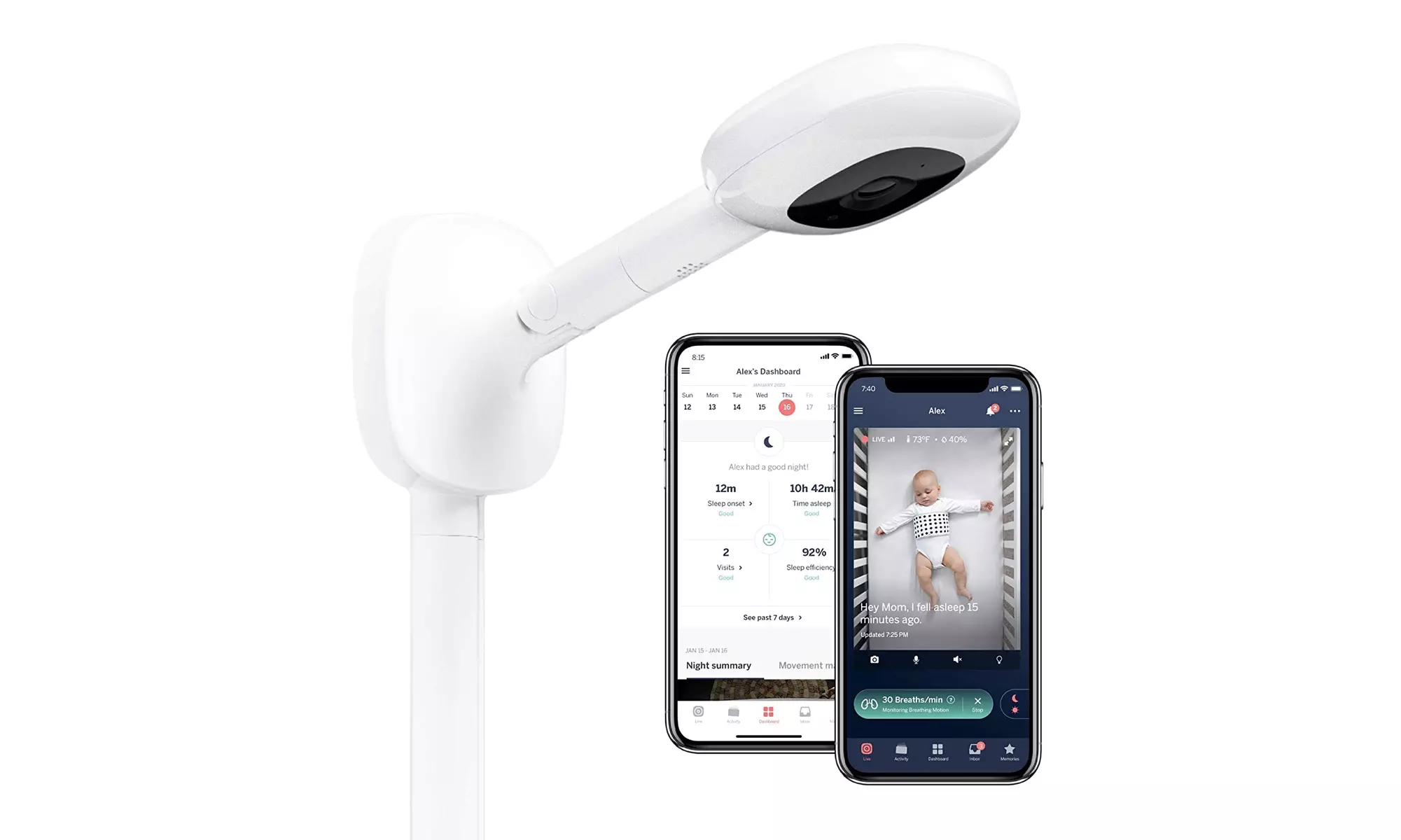 Nanit Pro Smart Baby Monitor & Wall Mount - Primary Image
