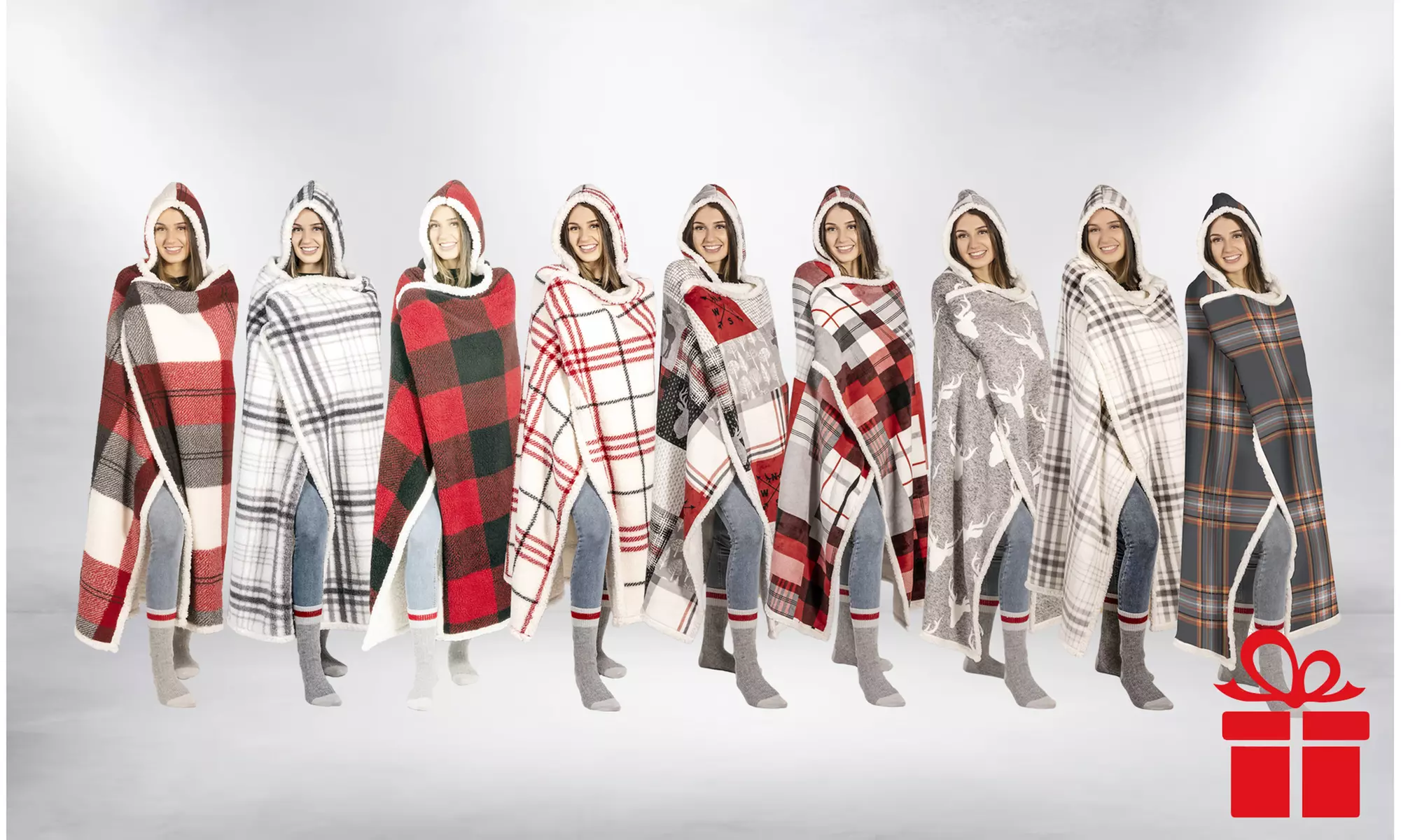Snug Haven: Experience the Ultimate Embrace of a Hooded Throw Blanket - Primary Image